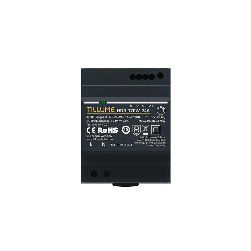 DIN Rail Power Supply | Output 24V 7A 170W Constant Voltage