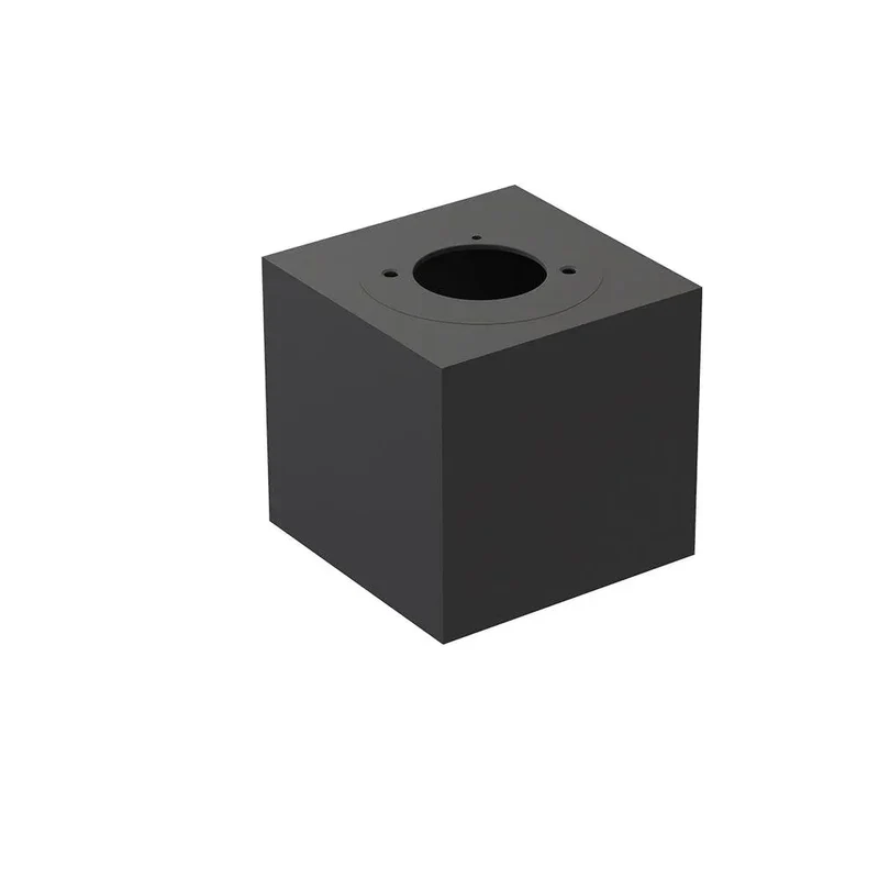 Black Bathroom Light Fitting Ceiling | Surface Mounted, Square, Rigid