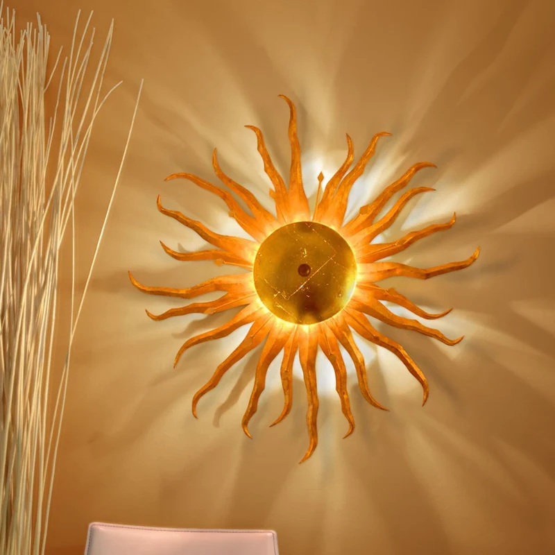 s.luce Diator XL handgeschmiedete Sonne Rost- & Goldfarben