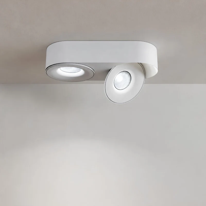s.luce Santa Duo LED-Deckenleuchte schwenkbar 2-flammig