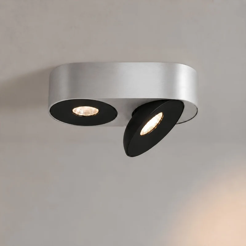 s.luce Santa Duo LED-Deckenleuchte schwenkbar 2-flammig