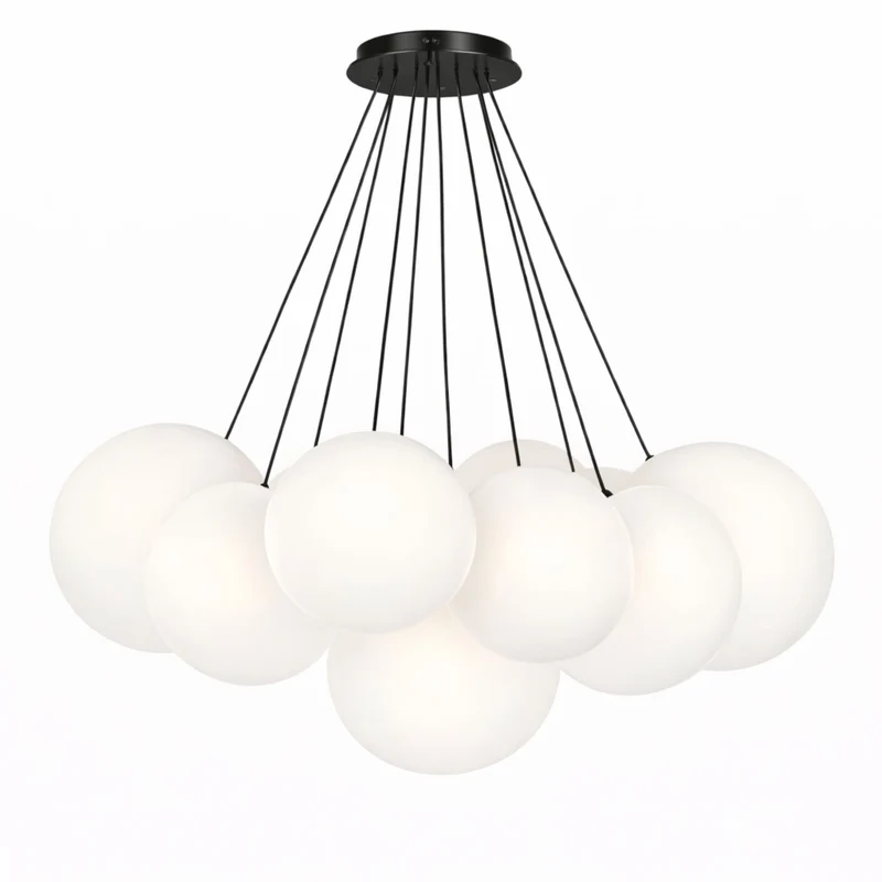 s.luce Orb Cluster Glas-Pendelampe 13-flammig 13x30cm