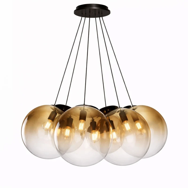 s.luce Orb Cluster Mehrfach-Pendelleuchte 7-flammig 7x40cm
