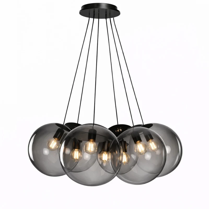 s.luce Orb Cluster Mehrfach-Pendelleuchte 7-flammig 7x40cm