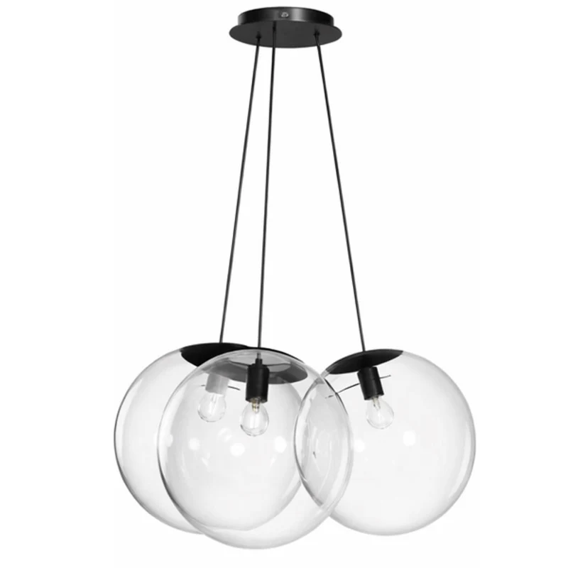 s.luce Orb Cluster Glas-Hängeleuchte 3-flammig 3x40cm
