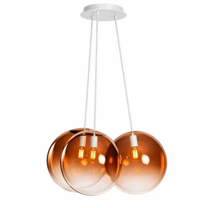s.luce Orb Cluster Glas-Hängelampe 3-flammig 3x20cm