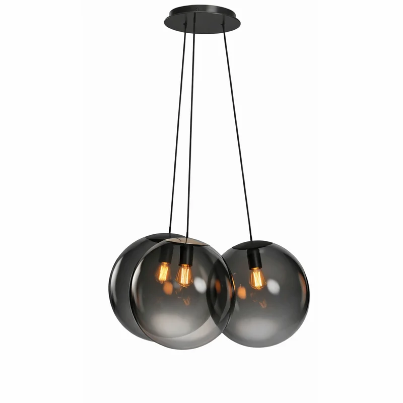 s.luce Orb Cluster Glas-Hängelampe 3-flammig 3x20cm