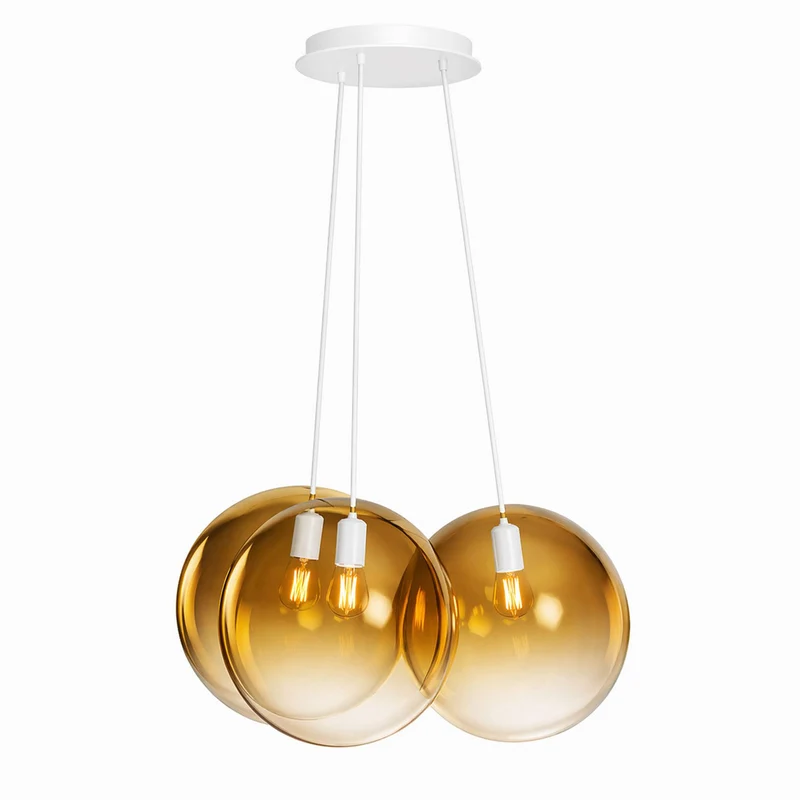 s.luce Orb Cluster Glas-Hängelampe 3-flammig 3x20cm