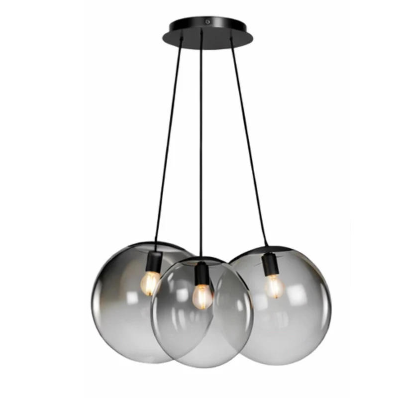 s.luce Orb Cluster Glas-Pendelleuchte 3-flammig 3x30cm