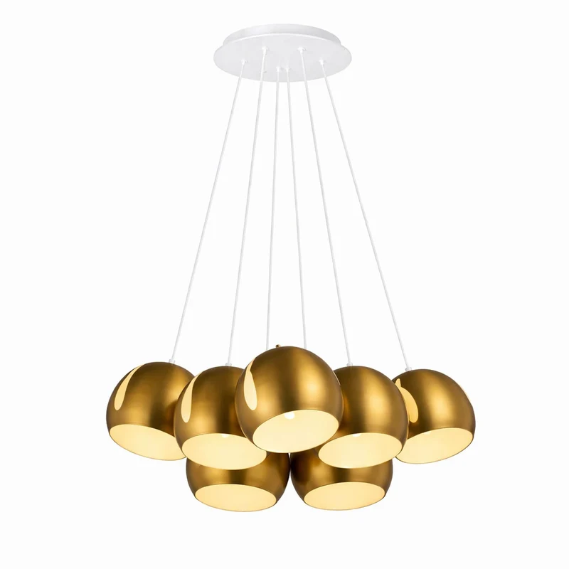 s.luce Ball Cluster Mehrfach-Pendelleuchte Cluster 7-flammig 7x20cm