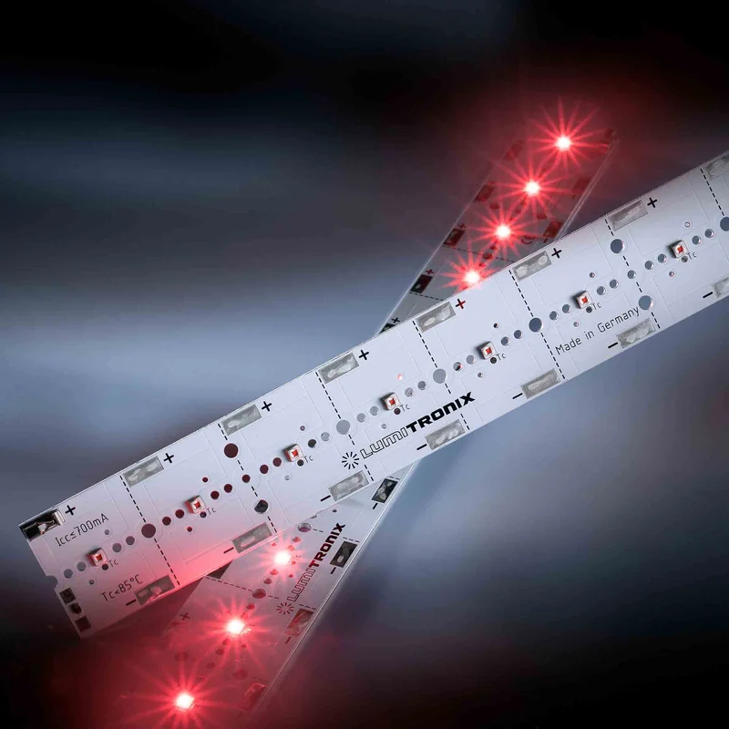 PowerBar V3 LED-Modul Aluminium 12x Osram Oslon SSL LEDs rot 623nm