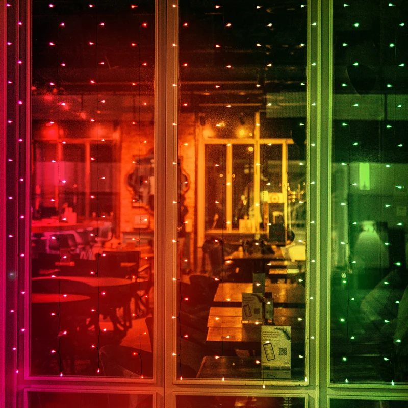Appy RGB LED-Lichtervorhang, IP44, appgesteuert