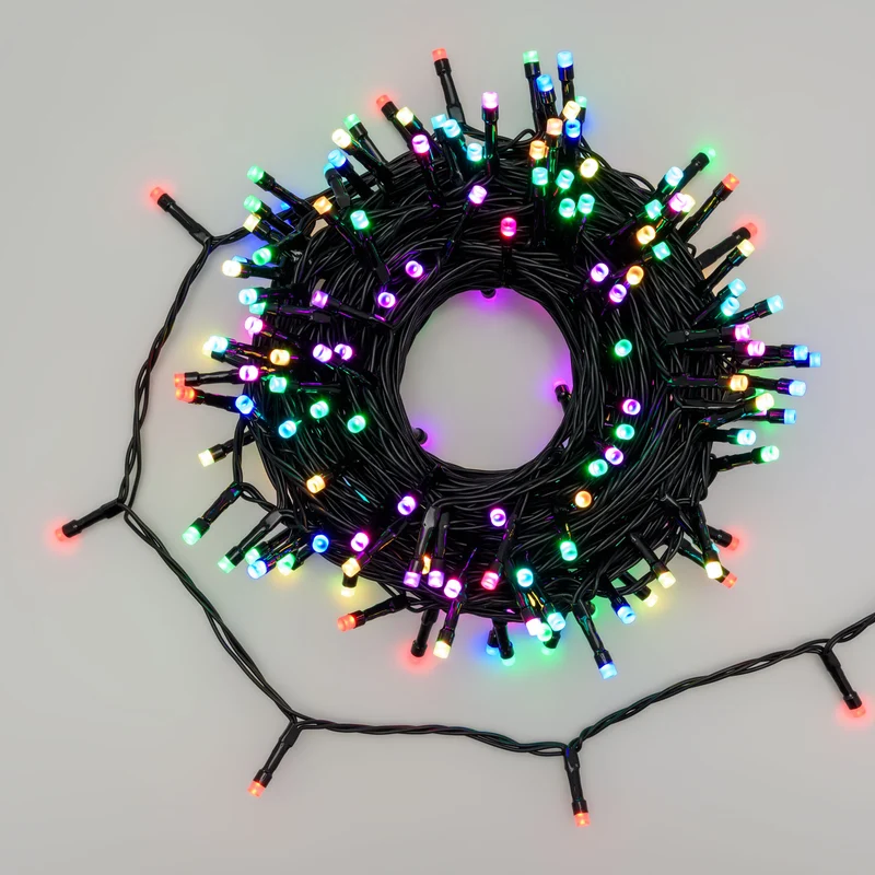 RGB LED-Lichterkette Appy, 200 LEDs, 20m, IP44, appgesteuert