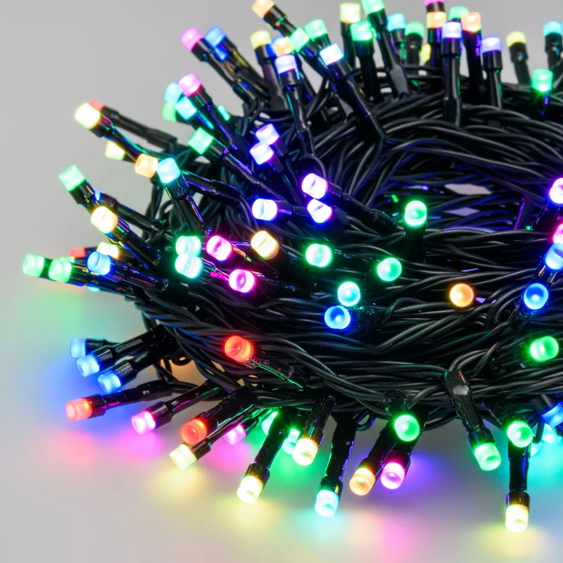 RGB LED-Lichterkette Appy, 200 LEDs, 20m, IP44, appgesteuert
