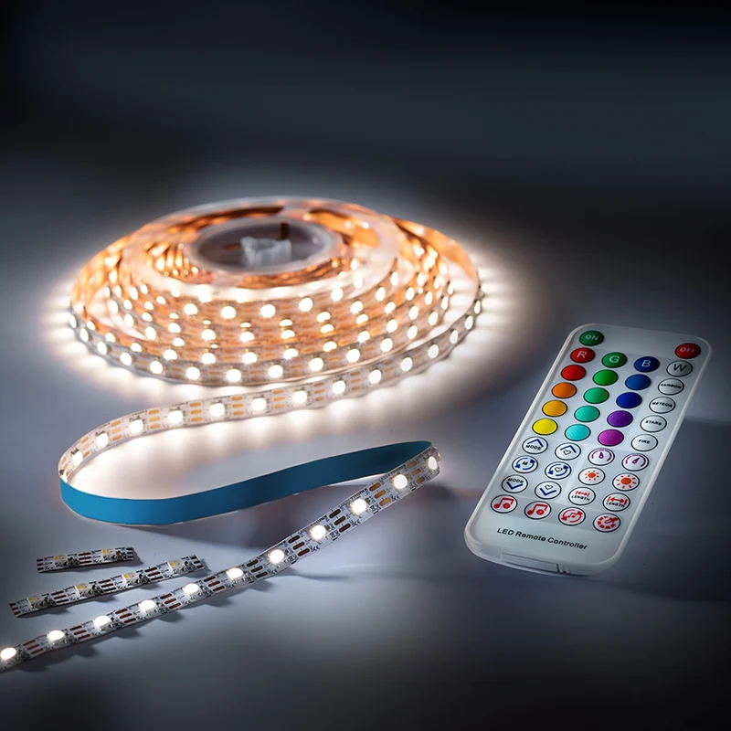 iFlex300 ECO LED-Streifen Set, RGBW, 300 LEDs, 5m, 5V, R2R, IR-Fernbedienung, Musiksensor