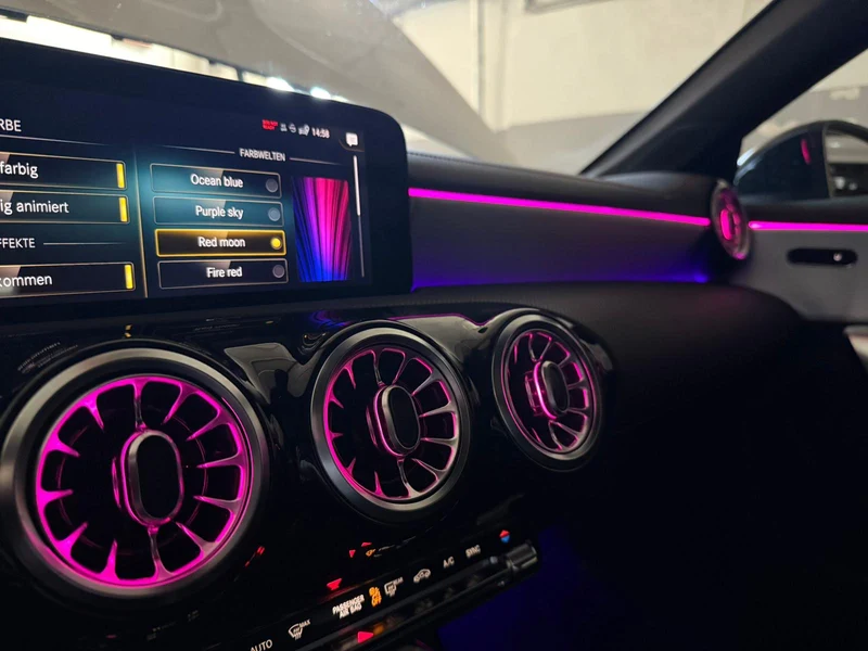Ambientebeleuchtung für Mercedes CLA W118 64 Farben inkl. Einbau (Nachrüstung)