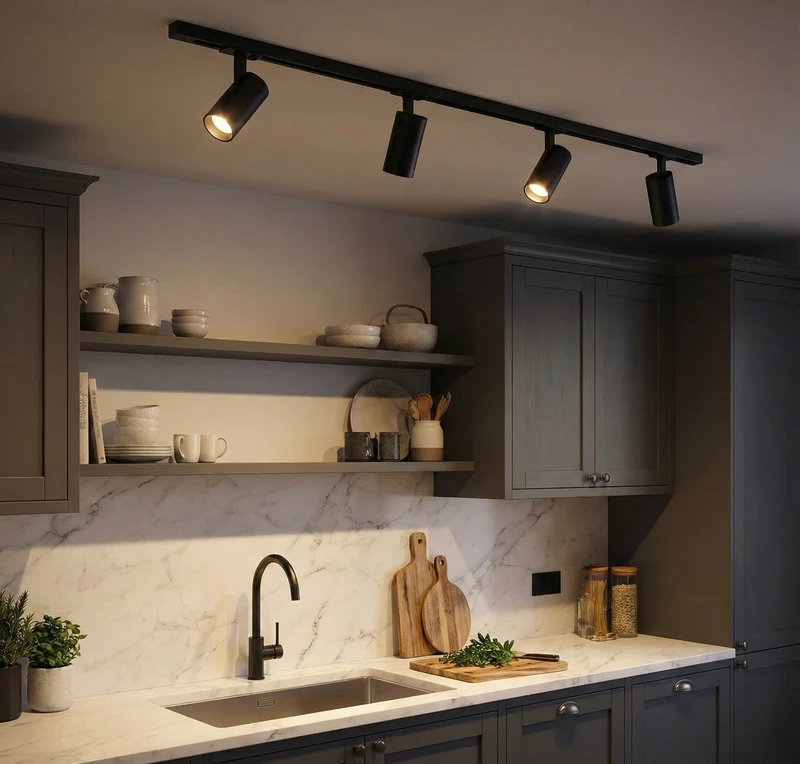 LED 1 Phasen Schienenstrahler | ELMER | 10 Watt | Schwarz | Dimmbar | Farbtemperatur einstellbar