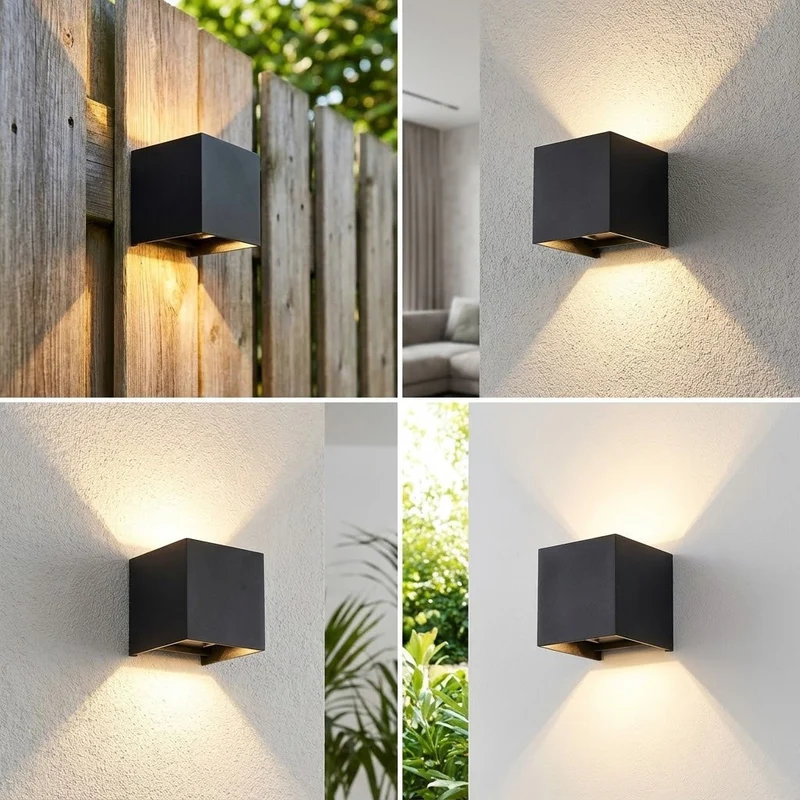 10x | SMART Cube Wandleuchte | Dimmbar | Zigbee | Schwarz | Farbtemperatur einstellbar | Hue-kompatibel