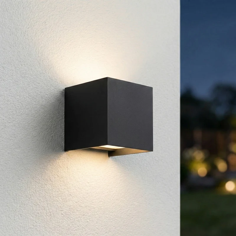 12x | SMART Cube Wandleuchte | Dimmbar | Zigbee | Schwarz | Farbtemperatur einstellbar | Hue-kompatibel