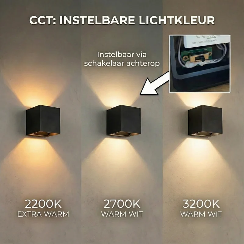 4x SMART Cube Wandleuchte | Dimmbar | Zigbee | Schwarz | Farbtemperatur einstellbar | Hue-kompatibel