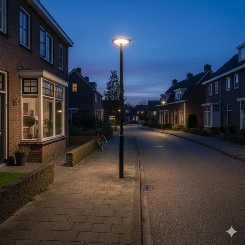 LED-Straßenlaterne 3 Meter | Inklusive Parkleuchte | 80/100/120 W | CCT