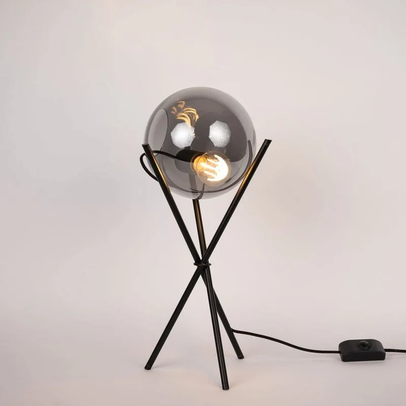 s.luce Orb Axis Glas-Tischlampe Dreibein 20cm