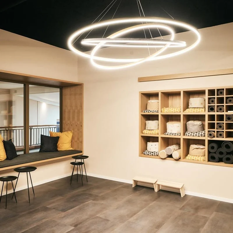 s.luce LED Ring Hängeleuchte Ø 120cm