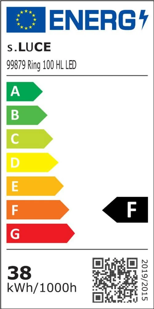 s.luce LED Ring Hängeleuchte Ø 120cm