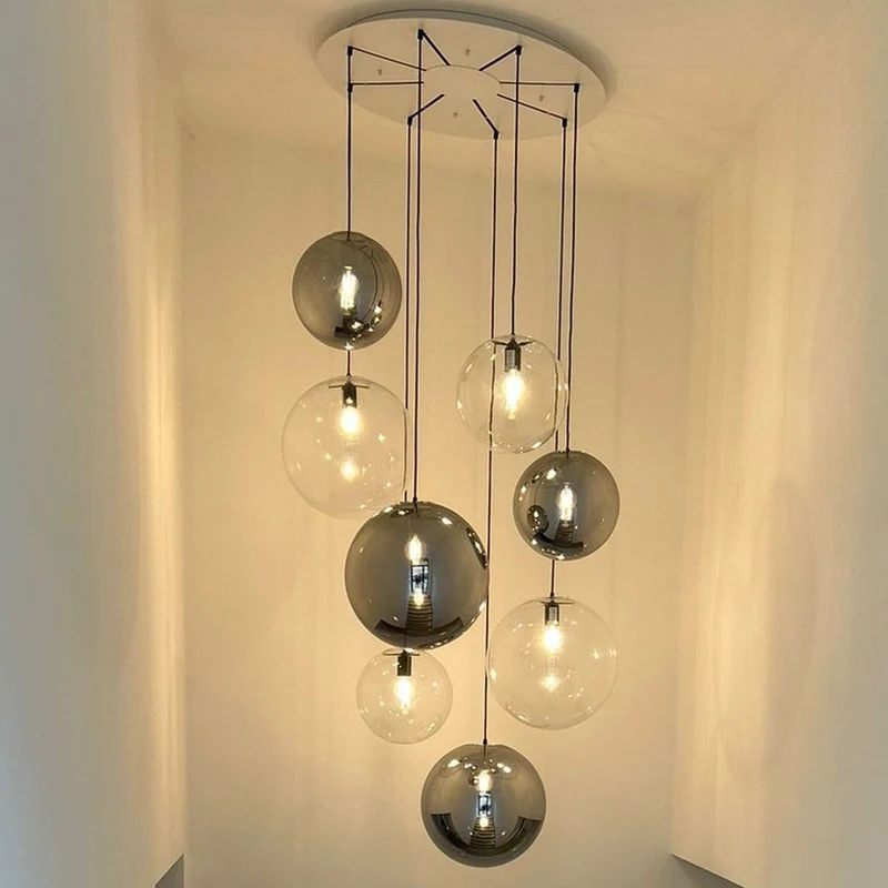 s.luce Orb XL Galerieleuchte 8-flammig mit Modular Baldachin