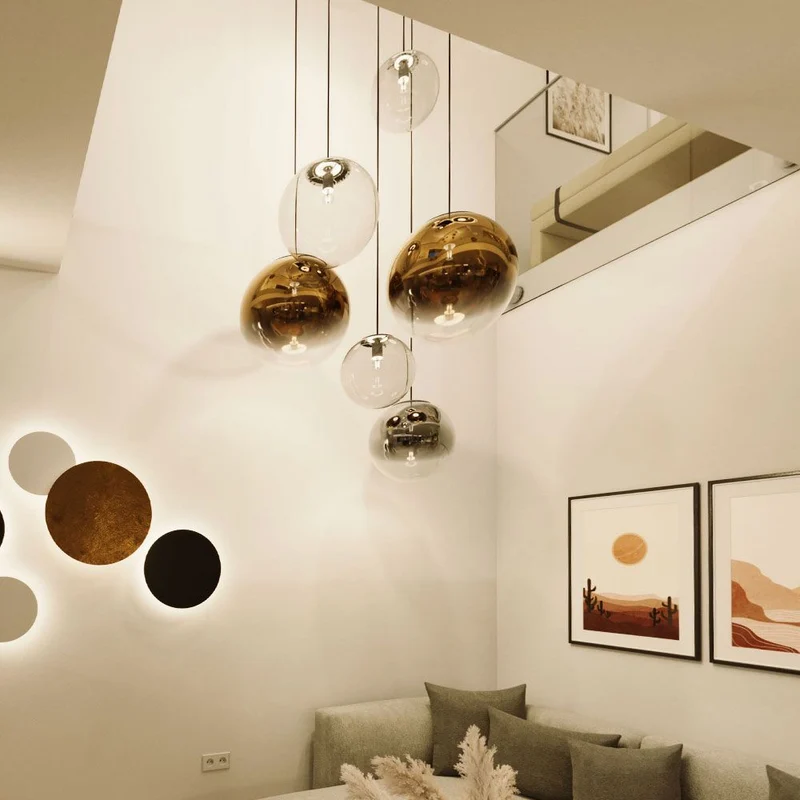 s.luce Orb XL Galerieleuchte 8-flammig mit Modular Baldachin