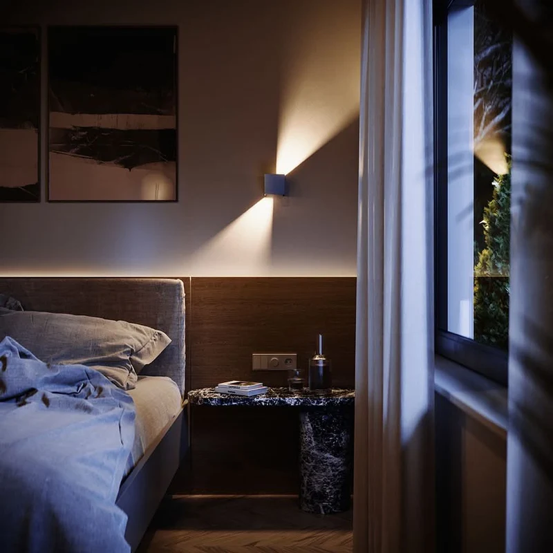 s.luce Ixa LED Wandlampe verstellbare Winkel Innen & Außen IP44