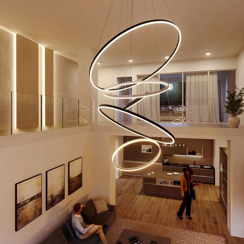 s.luce LED Ring Hängelampe Ø 80cm