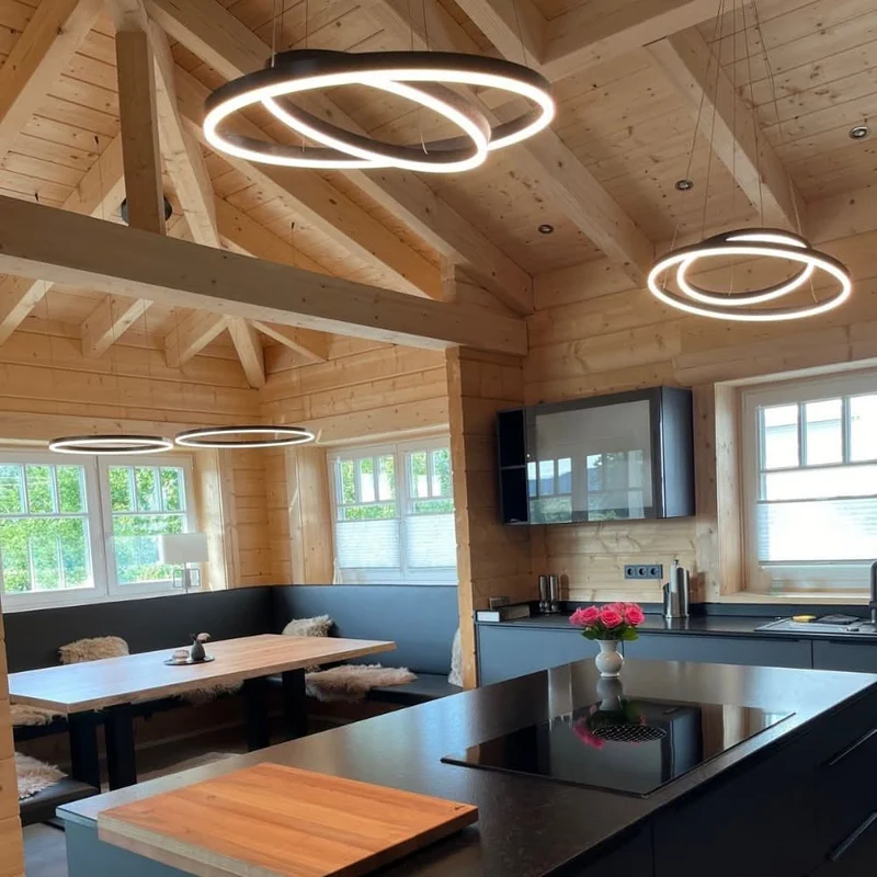 s.luce LED Ring Hängelampe Ø 80cm