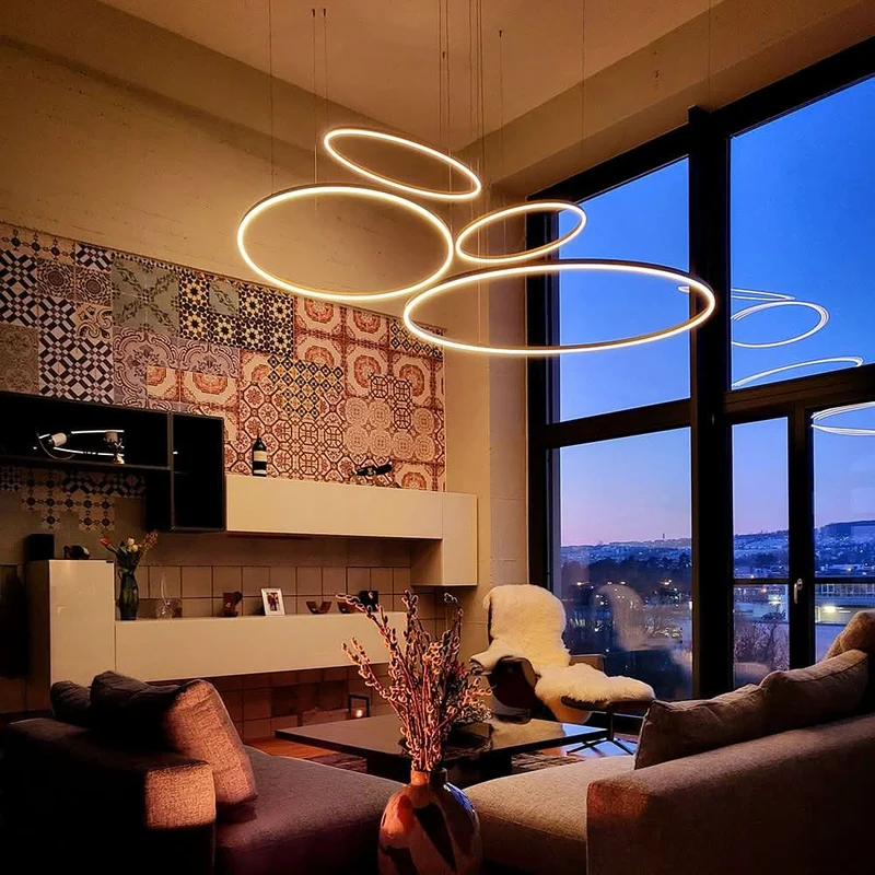 s.luce LED Ring Hängeleuchte Ø 60cm