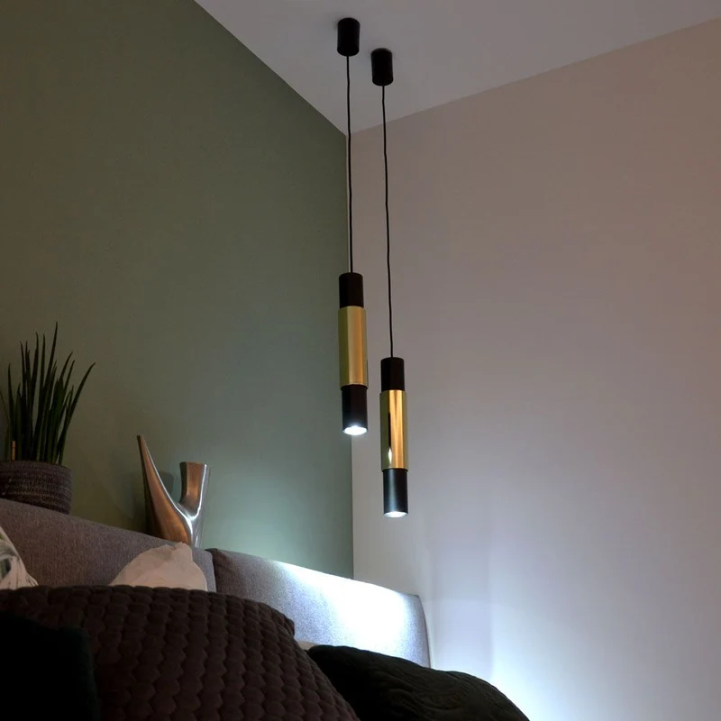 s.luce Moderne Hängelampe Crutch Zylinderform