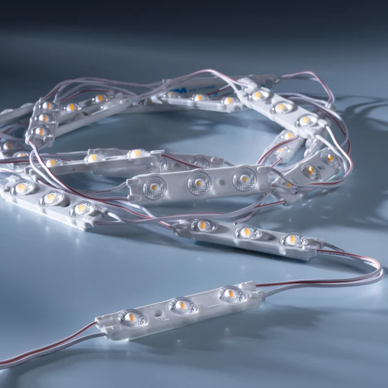 leds.de Wasserdichte LED-Module, 3 LEDs, 12V, IP67, 20 Stück