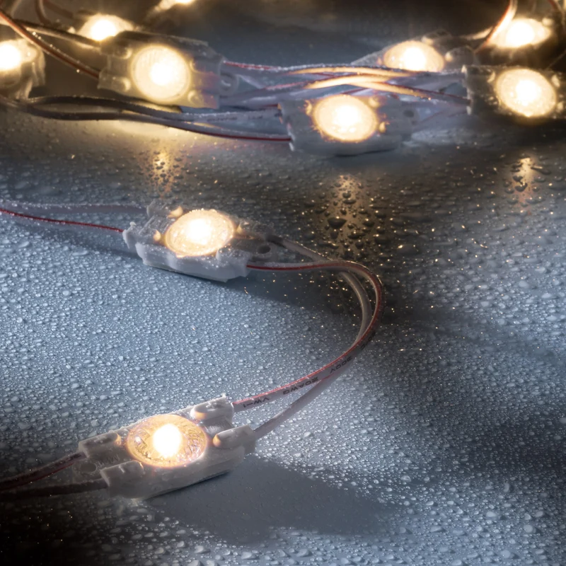 leds.de Wasserdichte LED-Module, 1 LED, 12V, IP67, 20 Stück