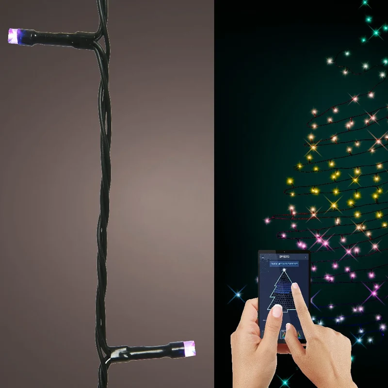 Lumineo LED-Lichterkette Dancing Lights, RGB, Multifunktion, appgesteuert