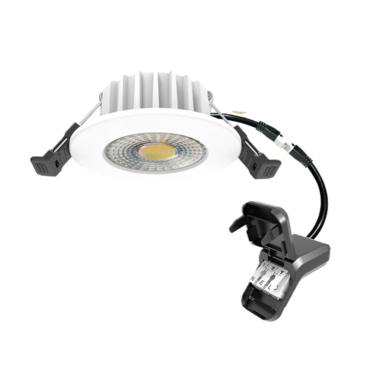 LED-Einbaustrahler | HUGO | 6 W | Farbtemperaturschalter | Weiß | Schmale und niedrige Einbaugröße | Breite Außenmaße