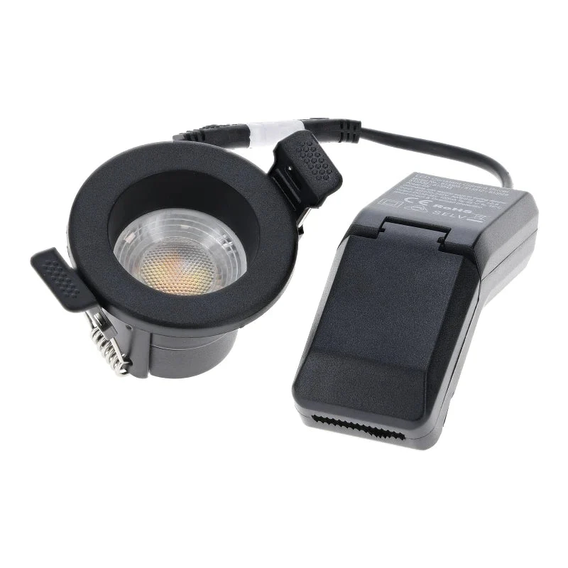Mini-LED-Einbaustrahler | MIMI | 4 W | Farbtemperaturschalter | Schwarz | Dimmbar