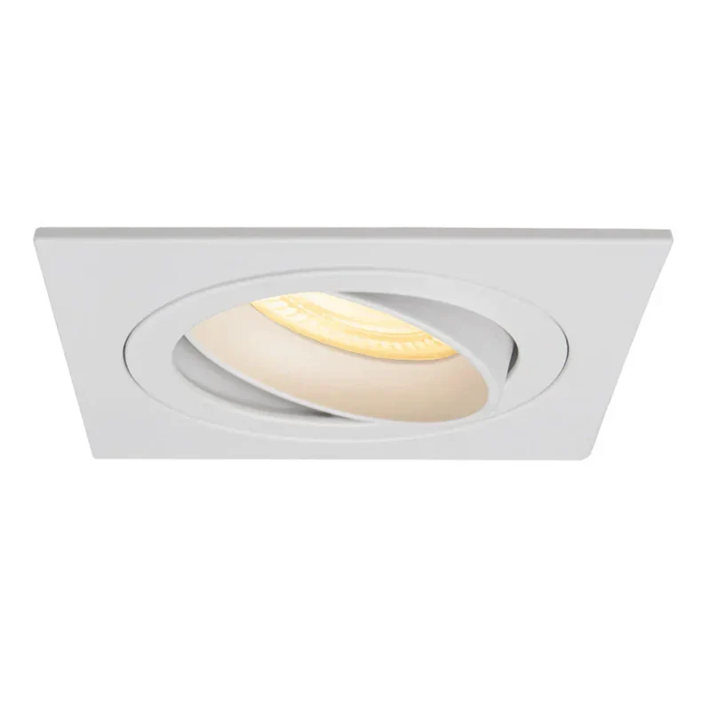 Zigbee smart Einbaustrahler Weiß 4,7W | Quadratisch | 80mm | HUE-kompatibel | RGB-CCT