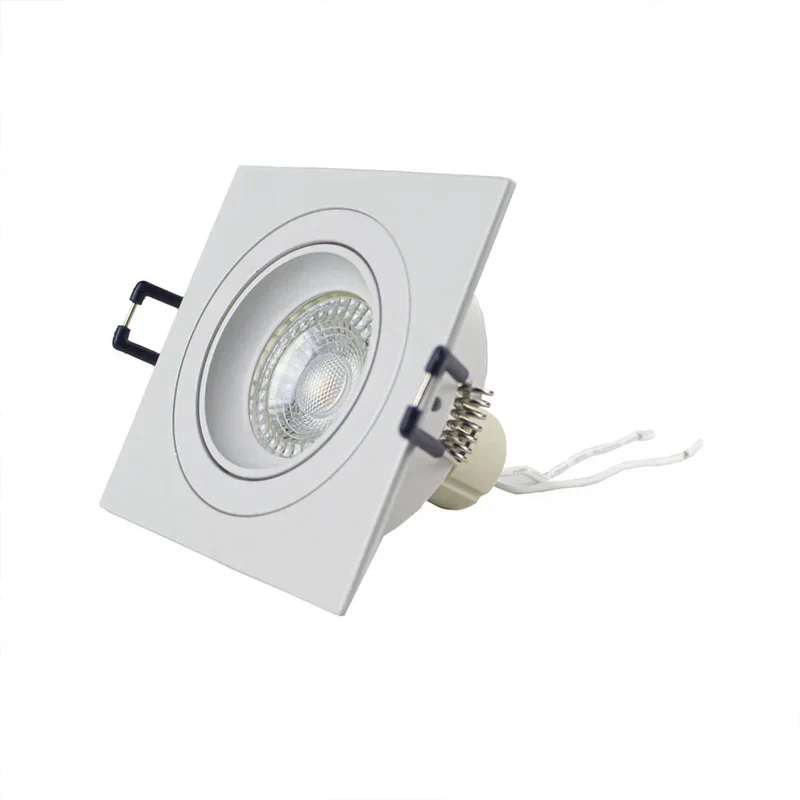 Zigbee smart Einbaustrahler Weiß 4,7W | Quadratisch | 80mm | HUE-kompatibel | RGB-CCT