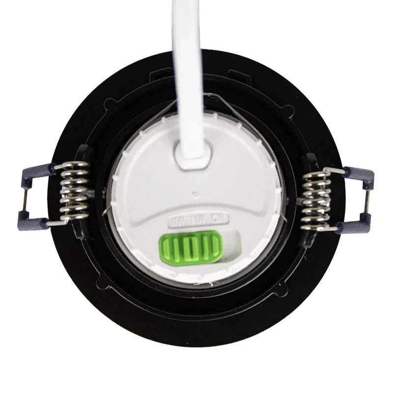 LED-Flacheinbaustrahler 6 Watt | Dimmbar | 70mm | neigbar | schwarzes Silber