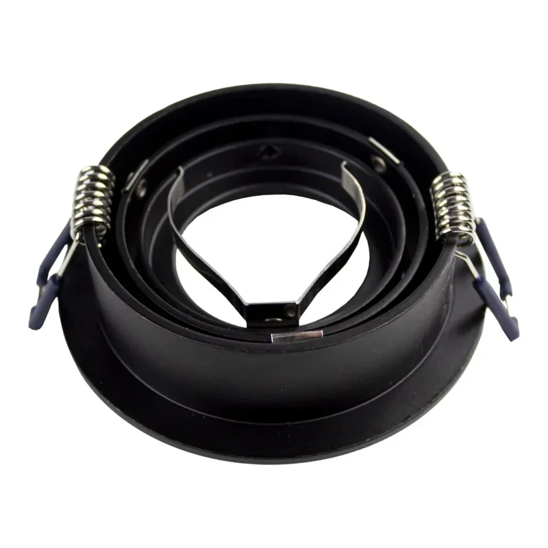 LED-Flacheinbaustrahler 6 Watt | Dimmbar | 70mm | neigbar | schwarzes Silber