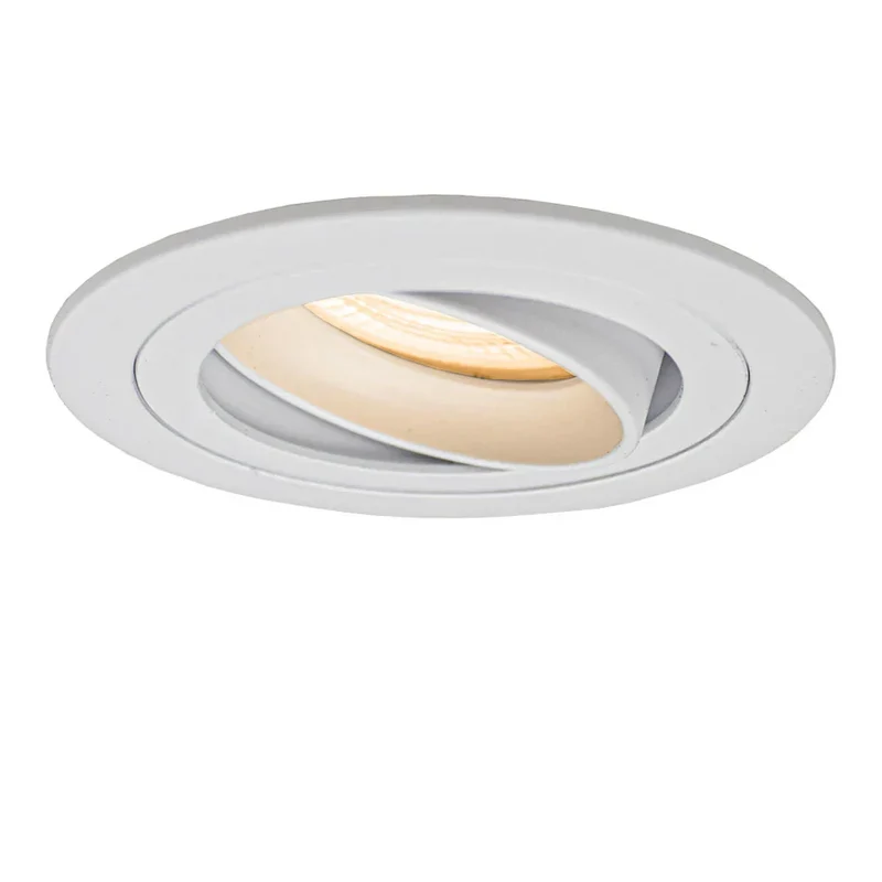 LED-Flacheinbaustrahler 6 Watt | Dimmbar | 80mm | neigbar | weiß | runden