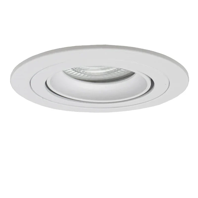 LED-Flacheinbaustrahler 6 Watt | Dimmbar | 80mm | neigbar | weiß | runden