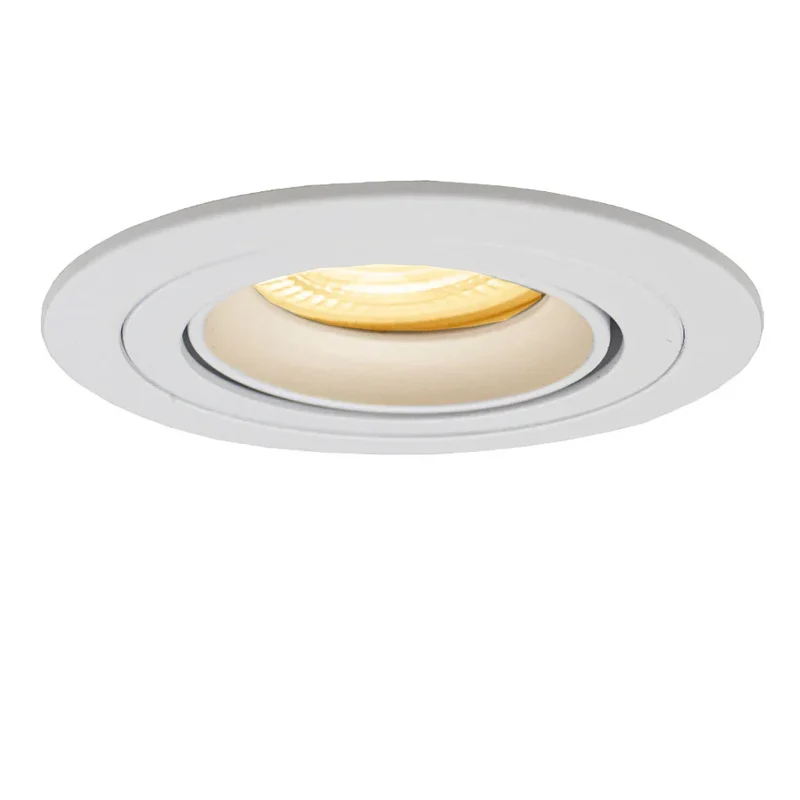 LED-Flacheinbaustrahler 6 Watt | Dimmbar | 80mm | neigbar | weiß | runden