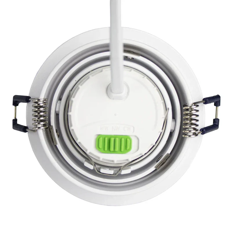 LED-Flacheinbaustrahler 6 Watt | Dimmbar | 80mm | neigbar | weiß | runden