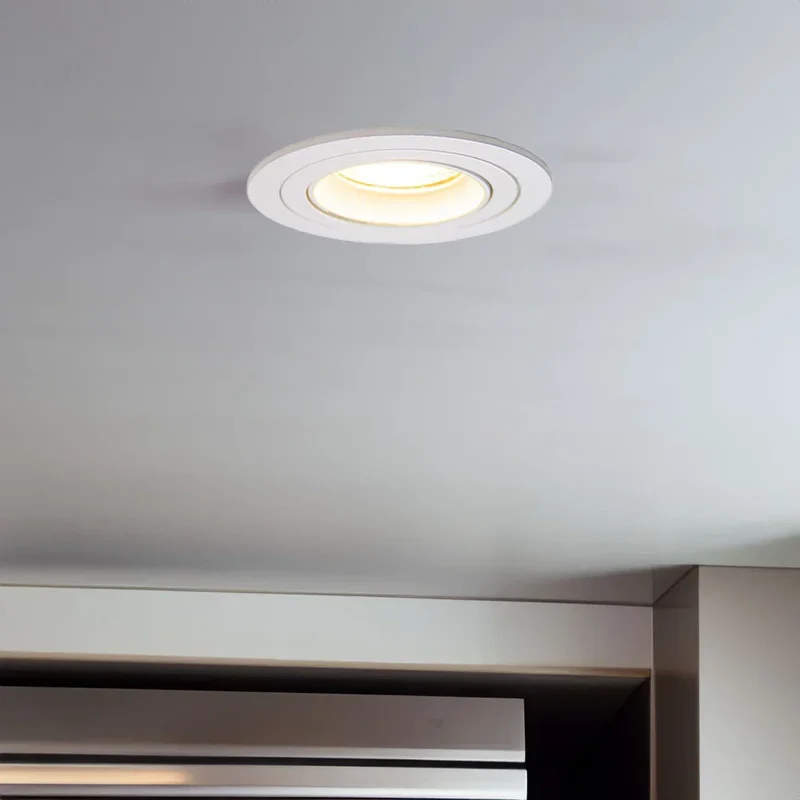 LED-Flacheinbaustrahler 6 Watt | Dimmbar | 80mm | neigbar | weiß | runden