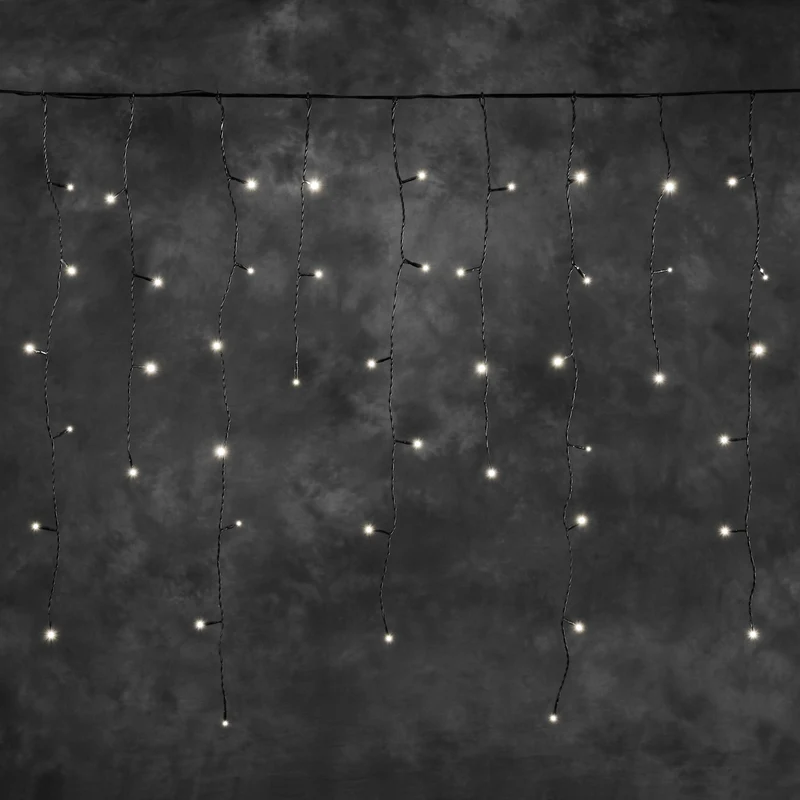 Konstsmide LED-System 31V, LED-Eisregenlichtervorhang, 100 warmweiße LEDs, IP44